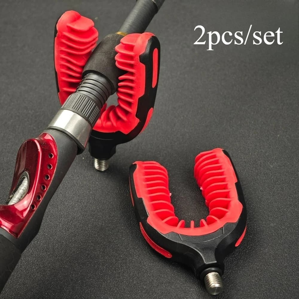 2 pieces rubber bracket for carp fishing rod bracket for fishing rod accessories for carp fishing support for fishing rod
