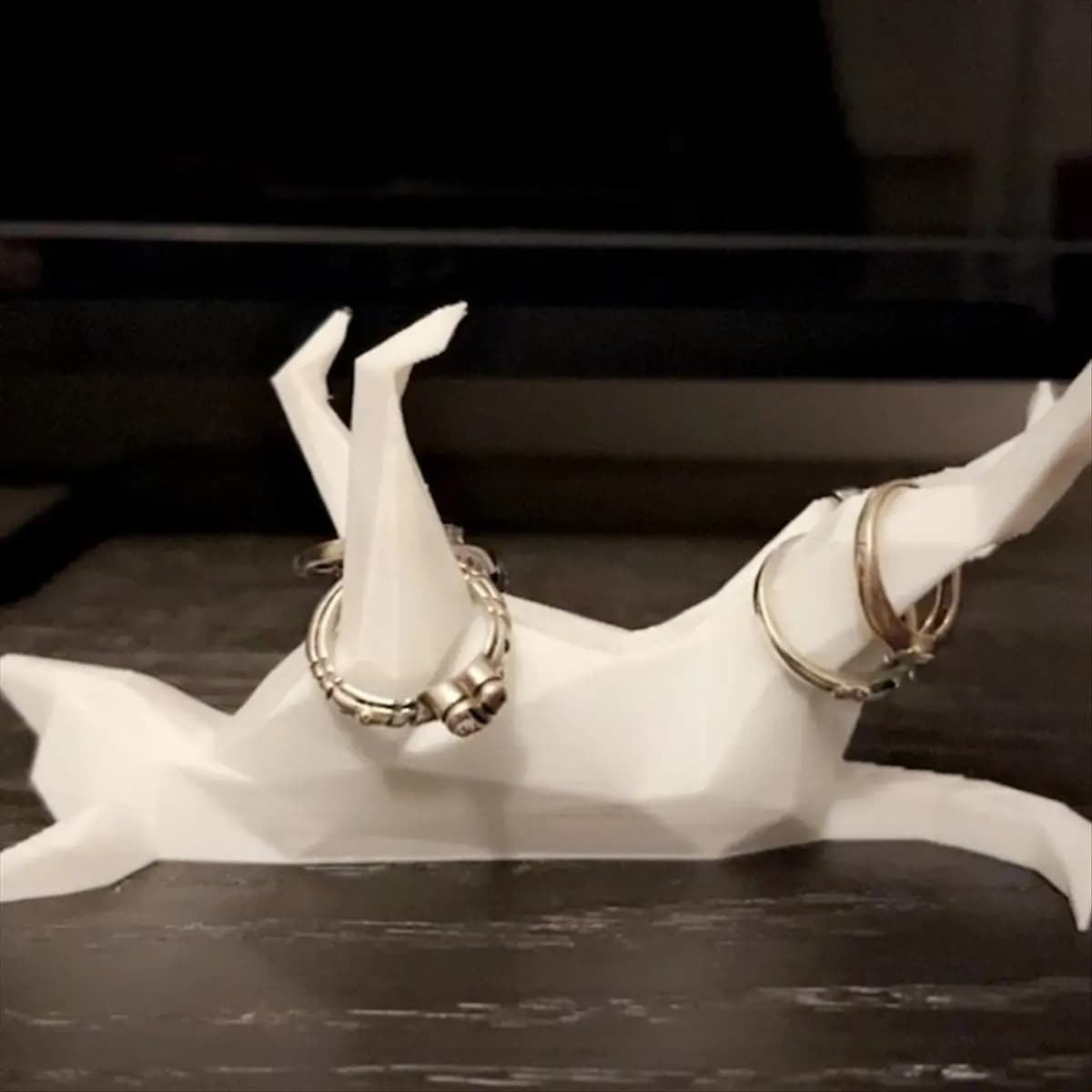 【GRANDE VENDITA】 Porta anelli per cani da 3 pezzi Porta anelli unico per esposizione di anelli Porta anelli decorativi con vassoio per gingilli (esclusa l'anello)