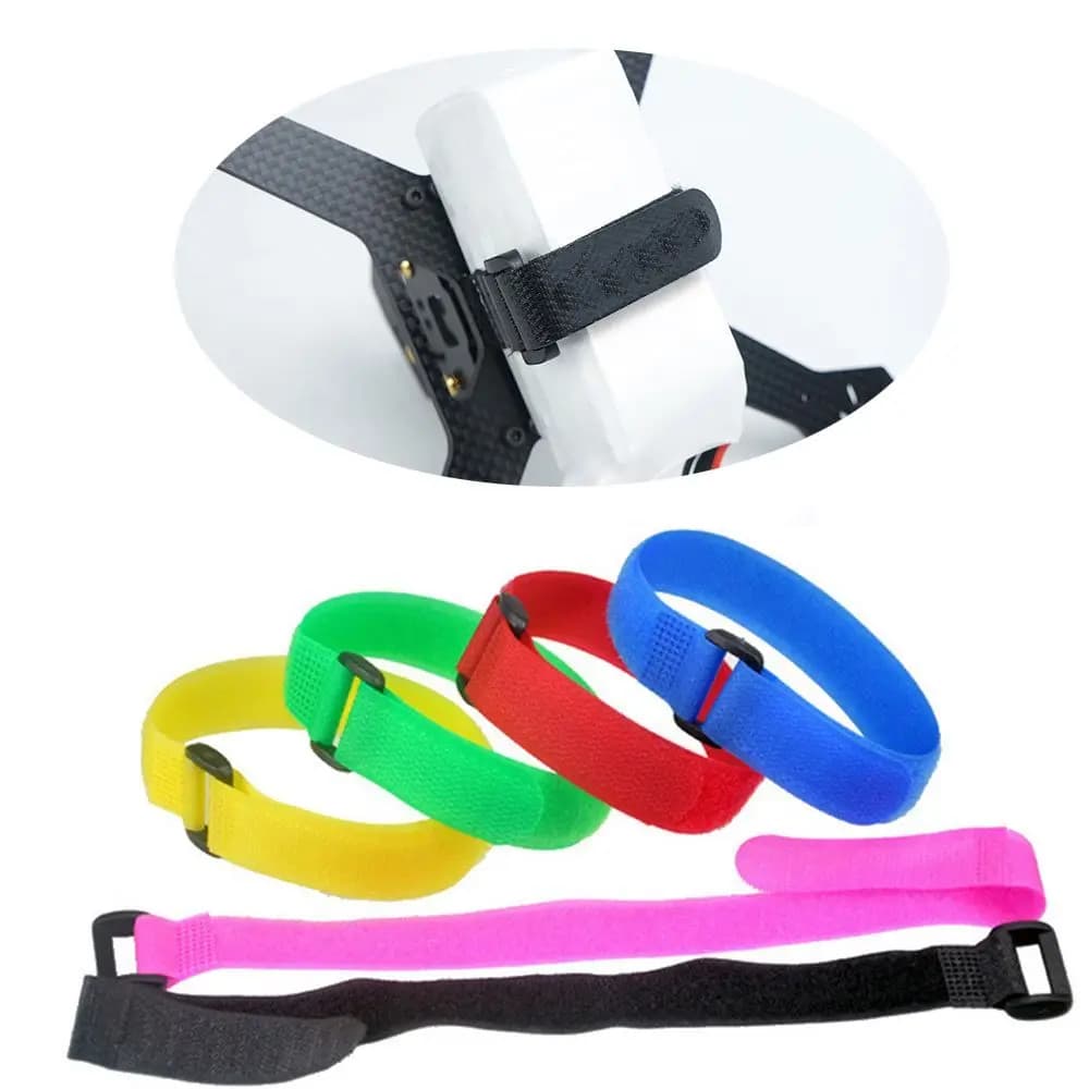 10pcs New Nylon Multicolor Antiskid Cable Eachine&Lipo Battery Tie-down Straps RC Accessories