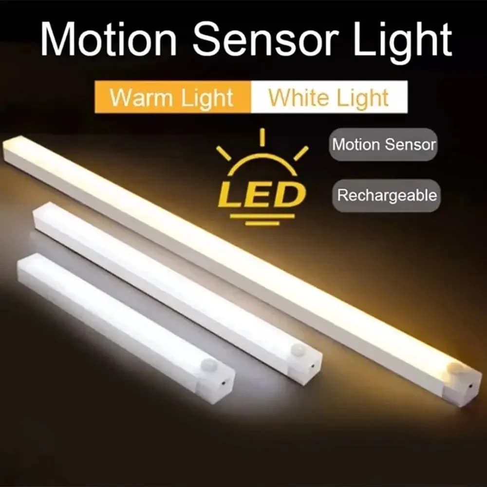 Lampada da parete con sensore di movimento Dimmerabile USB ricaricabile portatile per scale Luce notturna per interni per camera da letto Scala Corridoio Cucina