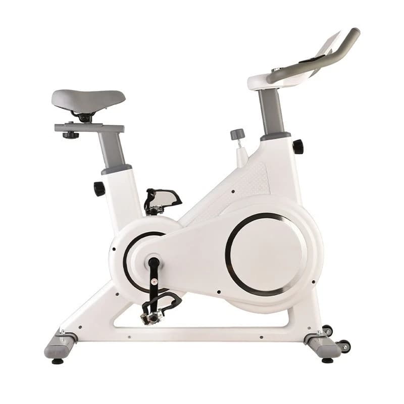 Cyclette Silenziosa Intelligente per Fitness Indoor con Controllo Magnetico e Sistema a Cinghia per Uso Domestico