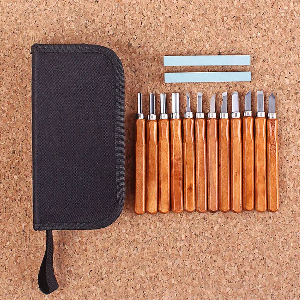 Carving Tools Whetstone Wood Carving Tool Set Sharp Blades Non Slip Handle Perfect for DIY Sculpture Woodworking Crafts