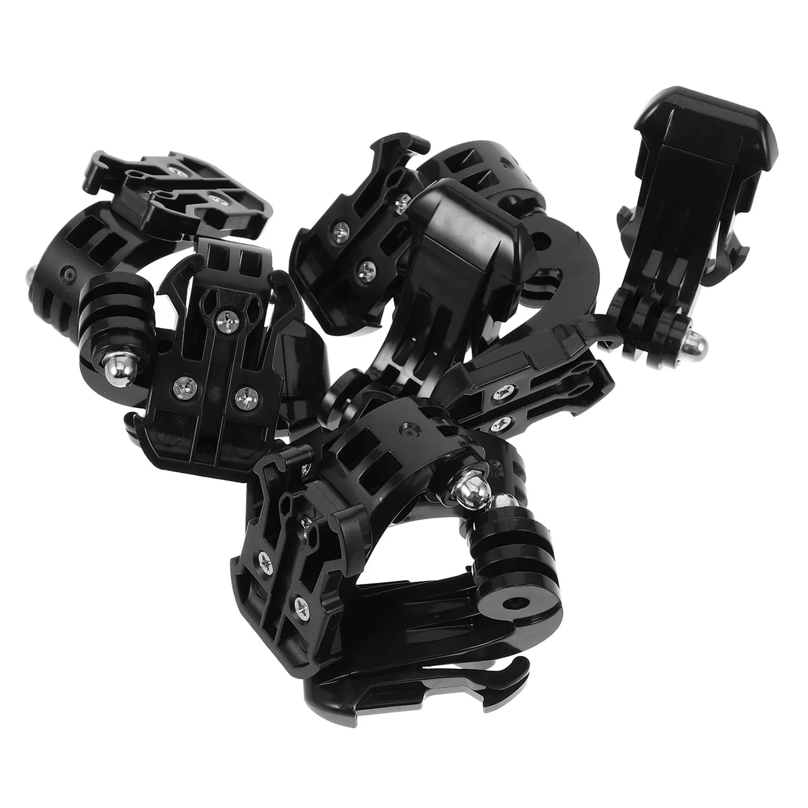 Adattatore per montaggio verticale su superficie da 10 pezzi per action camera con morsetto per telefono e viti lunghe per un fissaggio sicuro per vlogging e avventure all'aperto