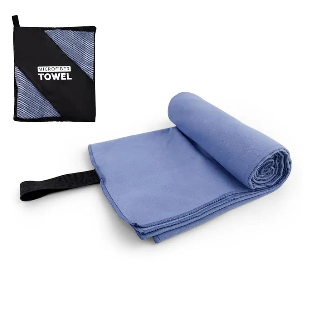 Asciugamano in Microfibra Taglia L, Asciugatura Rapida, Leggero per Viaggi, Piscina, Spiaggia, Escursionismo, Yoga, Blu Navy, Confezione da 1