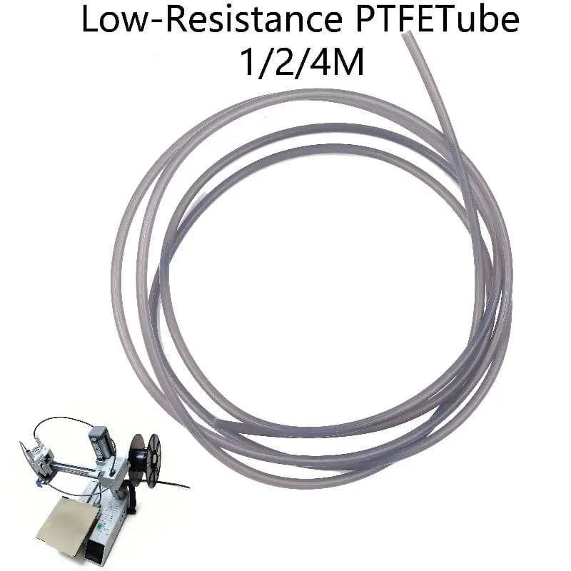 Star-shaped PTFE pipe with high temperature resistance with 4 mm outer diameter for 3D printer accessories