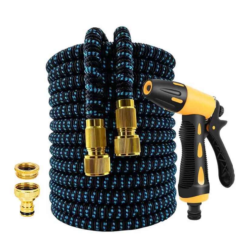 Tubo Flessibile da Giardino Espandibile 25FT-100FT, Tubo Magico ad Alta Pressione con Pistola ad Acqua per Pulizia Auto e Irrigazione Cortile