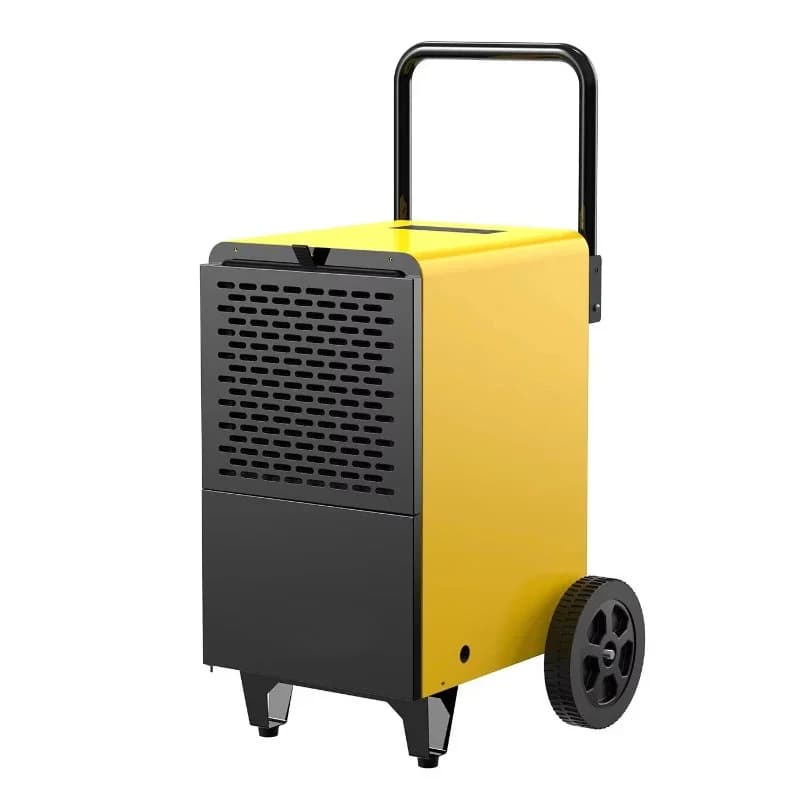 Deumidificatore Professionale a Condensazione con Compressore da 50L, Purificatore d'Aria Elettrico Mobile per Piscine Industriali e Commerciali