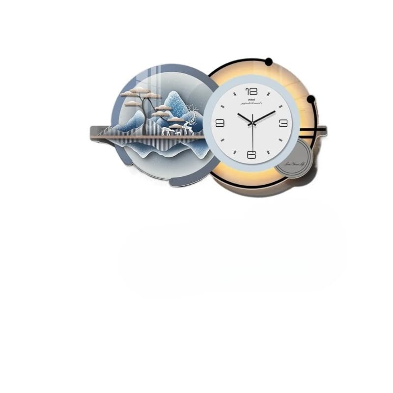 Orologio da parete moderno e minimalista, stile lusso leggero, creativo, per casa o ristorante.
