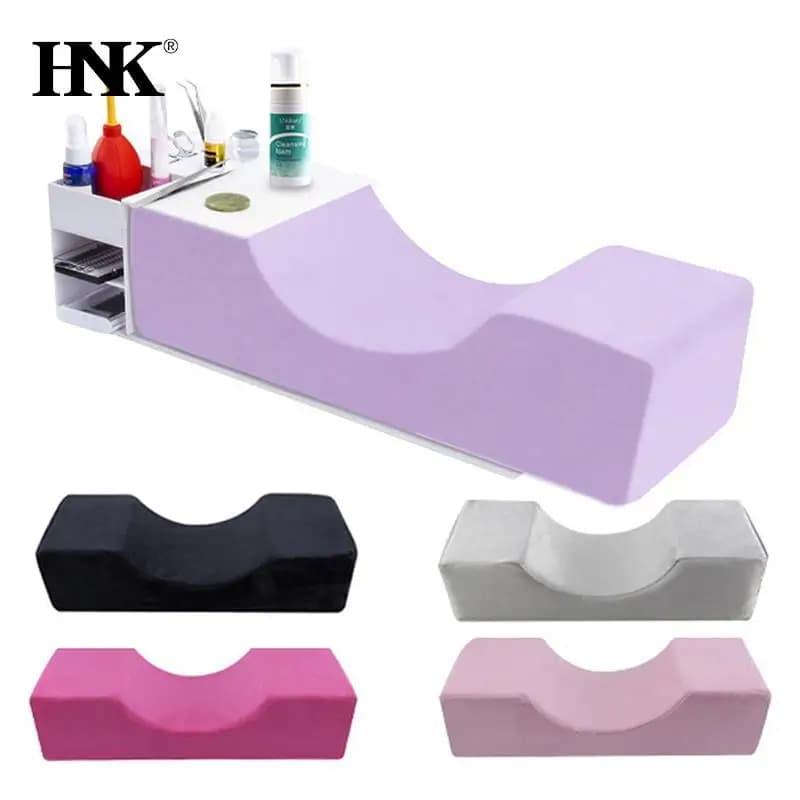 Eyelash cushion support for neck soft pillow for eyelashes grafted eyelashes pillow for extension eyelashes in Memory Foam with pocket makeup salon