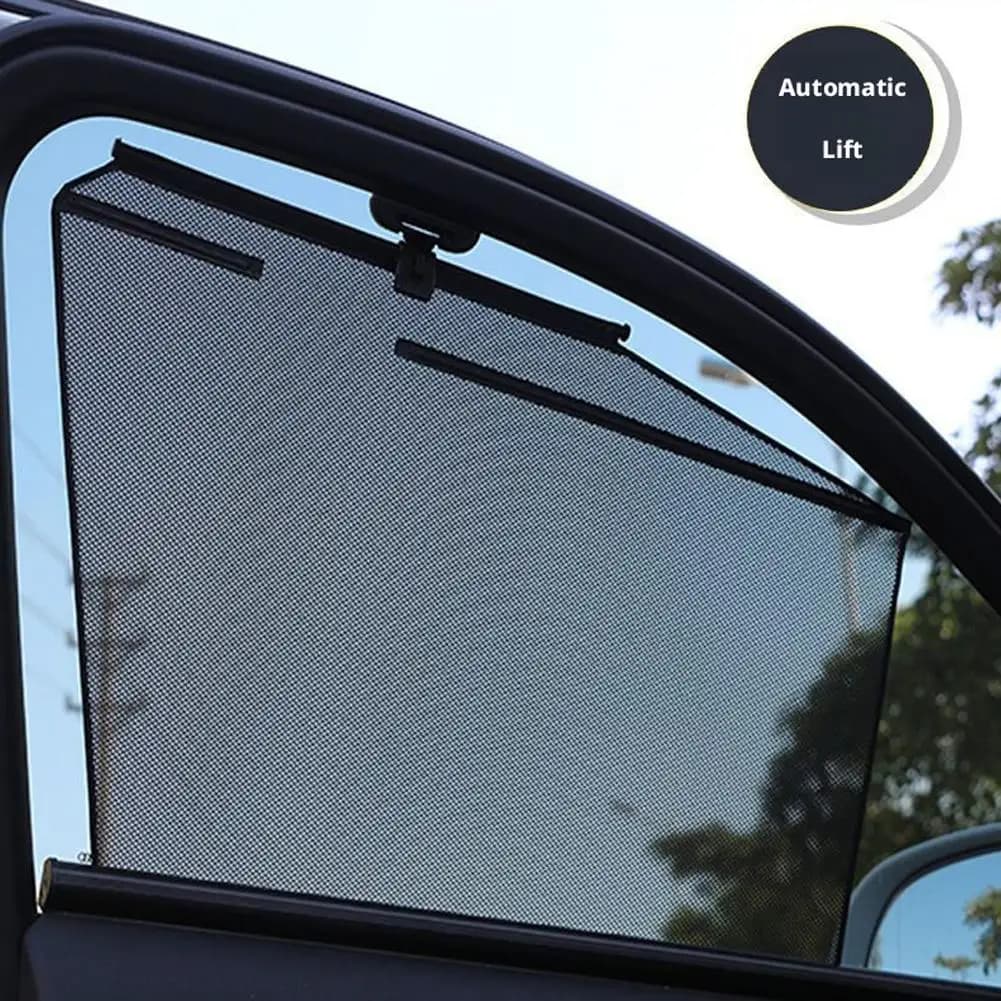 Parasole Laterale Universale per Auto, Tende Parasole Anti-UV, Protezione Automatica Retrattile, Schermo Oscurante, Accessorio Auto