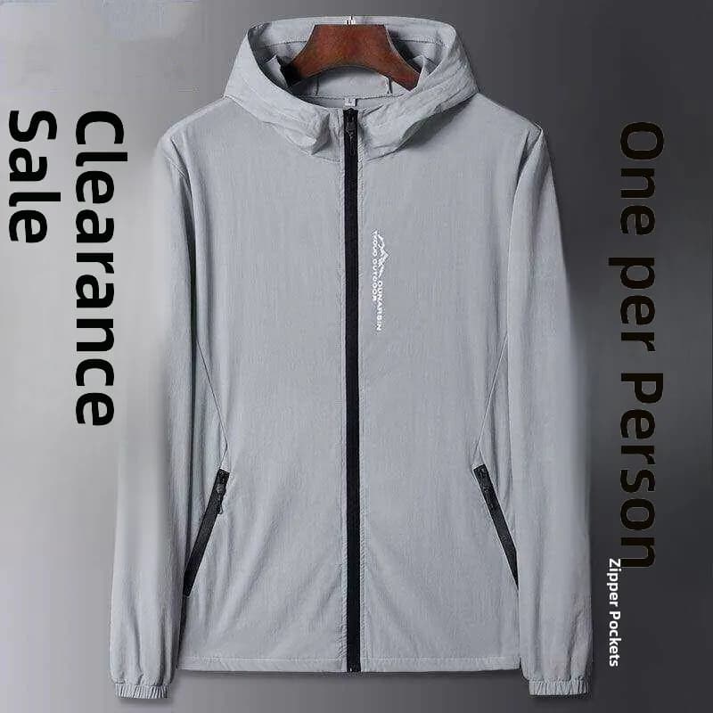 Men's Summer Ice Silk Thin Sun Protection Clothing Breathable Fishing Outerwear High End New Model 2024 Fashionable Sunscreen...