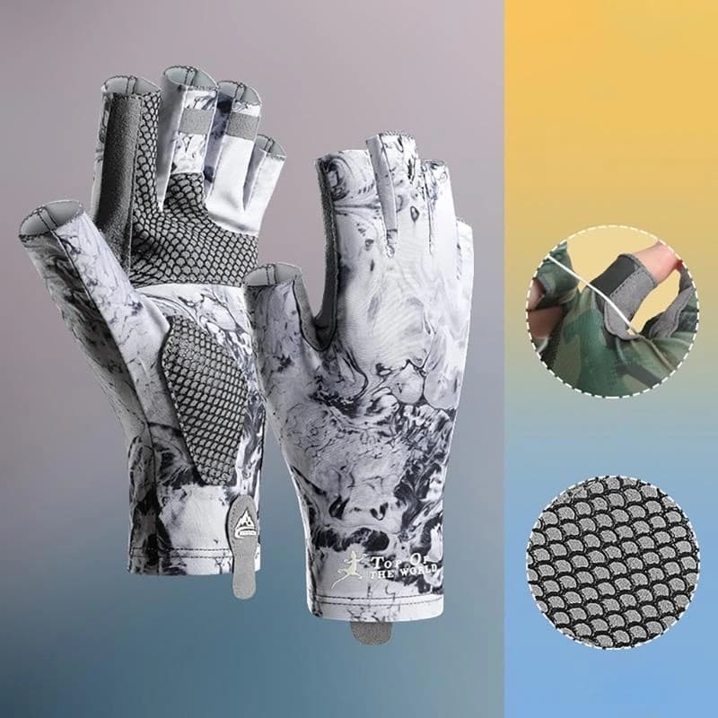 Fishing Gloves Breathable Gloves Wearable Non-slip Gloves Fishing protection Cycling Gloves Hunting