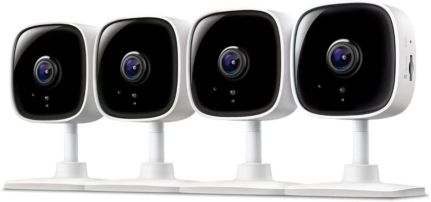 Telecamera di Sicurezza Cablata per Interni 1080P - Monitor per Bambini e Animali Domestici, Rilevamento Movimento, Audio Bidirezionale, Visione Notturna
