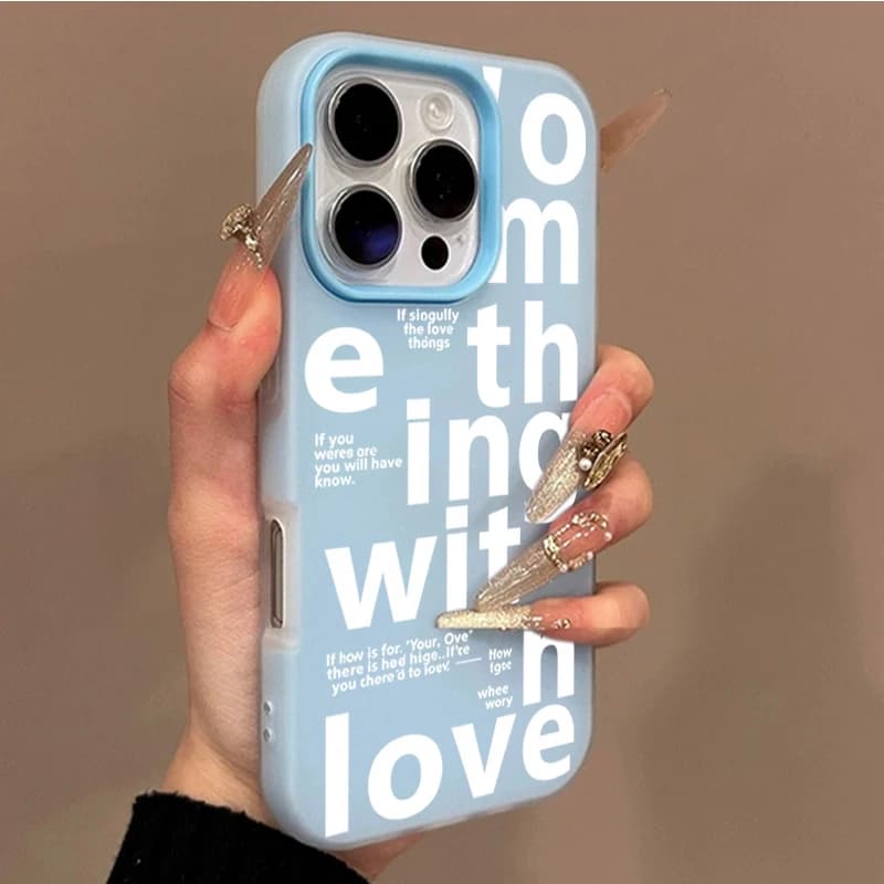English Alphabet Pattern Case For iPhone 17Pro Max Cases iPhone 16 15 14 13 12 11 7 8 Plus X XR XS SE2 17E 16E Shockproof Cover