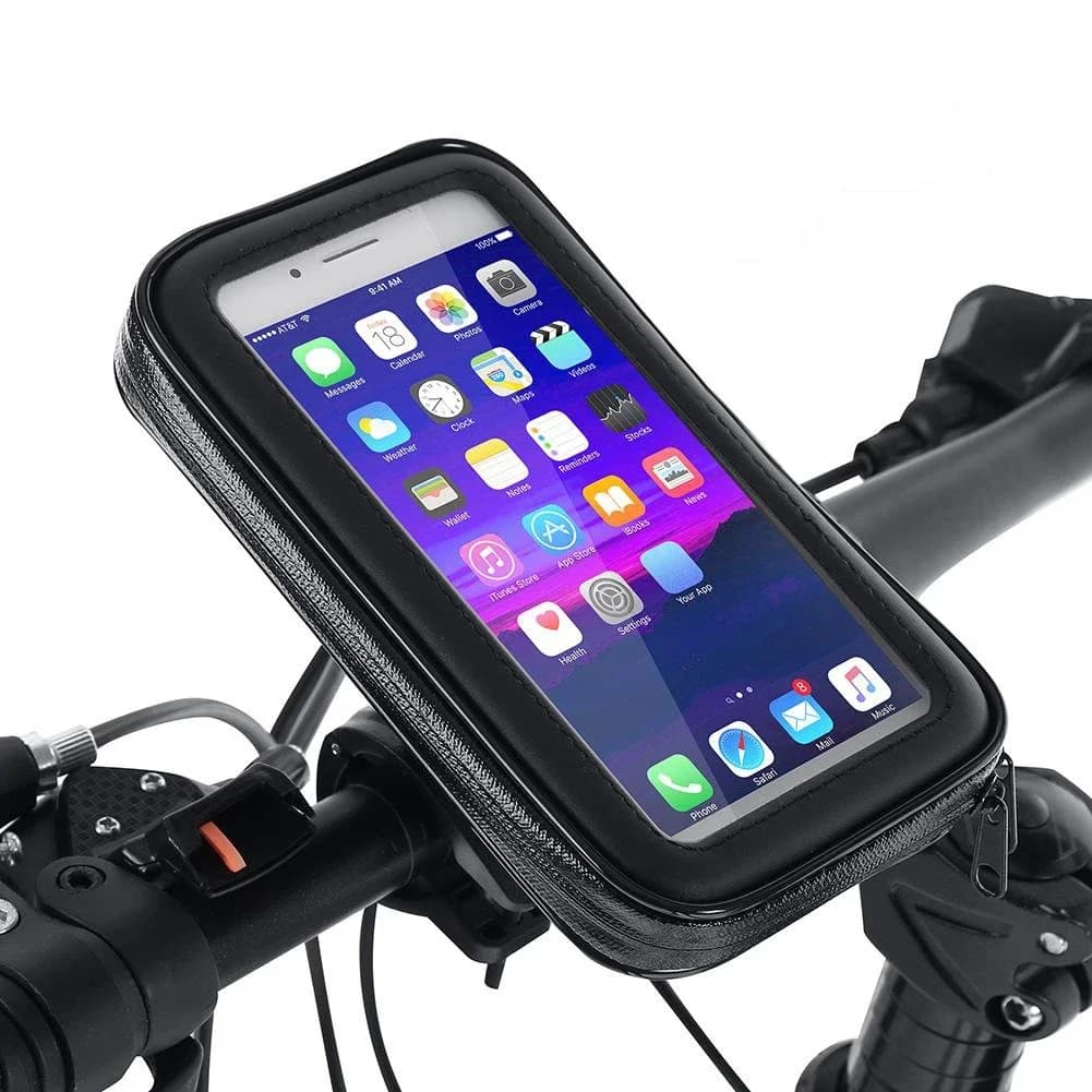 Supporto per telefono da bicicletta impermeabile Borsa per custodia per telefono da manubrio per bici da moto per iPhone 15 Pro Max 14 Supporto per telefono da bici Samsung
