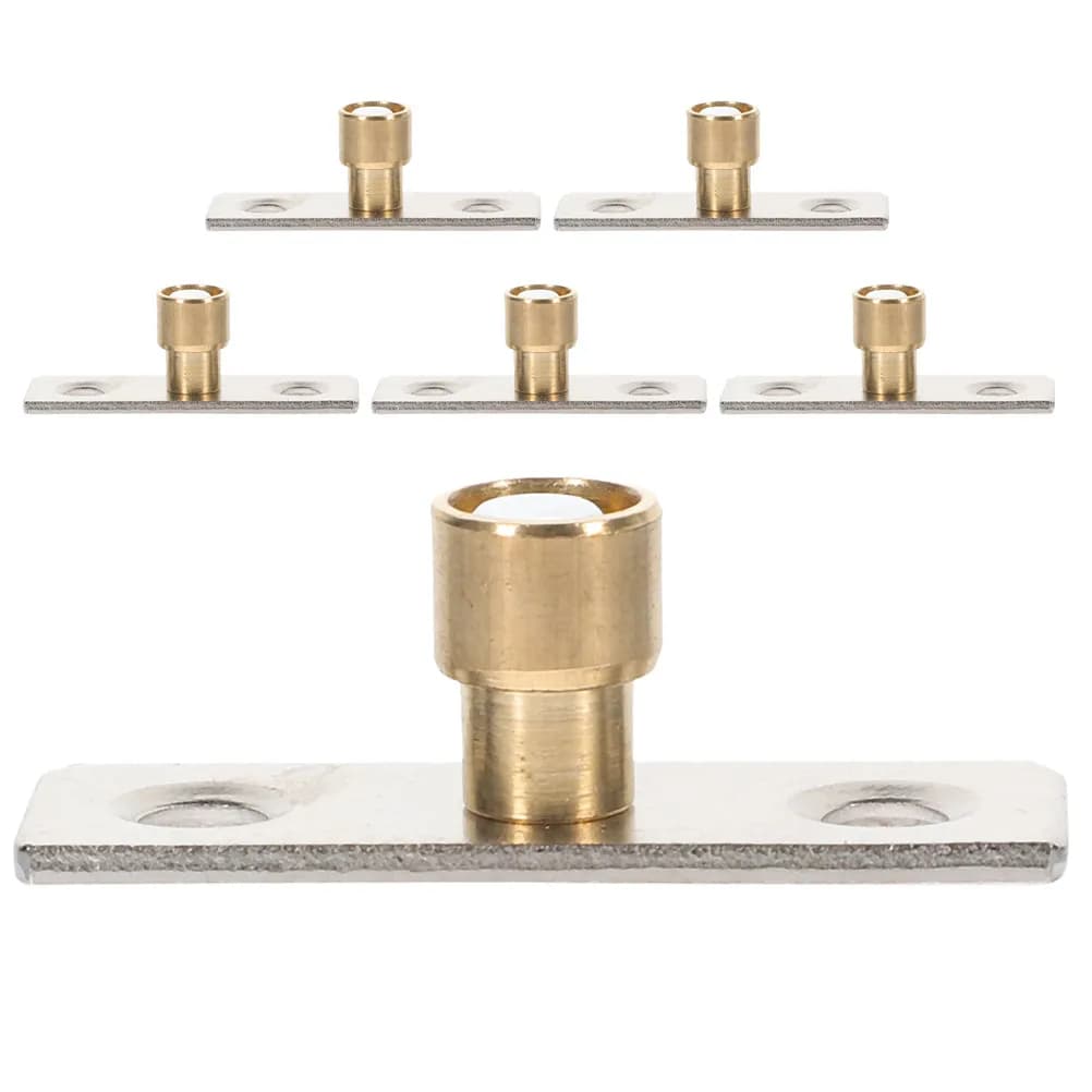 6Pcs Heavy Duty Metal Barn Door Floor Track Stoppers for Home Cabinets Sliding Door Guide Floor Bottom Guide Stopper