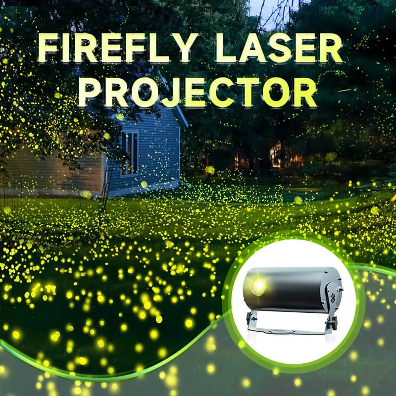 Proiettore Laser Dinamico Firefly IP65 Impermeabile per Esterni, Illuminazione per Parchi, Giardini, Feste, Matrimoni, Spettacoli, Proiettore Laser LED