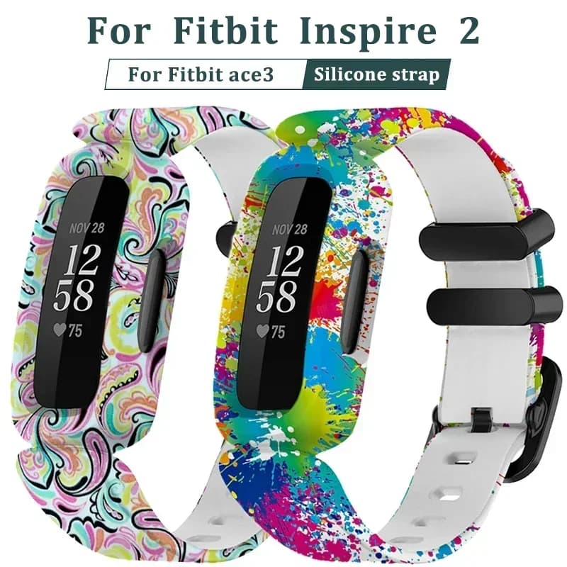 New Wrist Strap Silicone Bracelet For Fitbit Ace 3/inspire 2 Smart Watch Band Bracelet Replacement Kids Wristband Watchbands