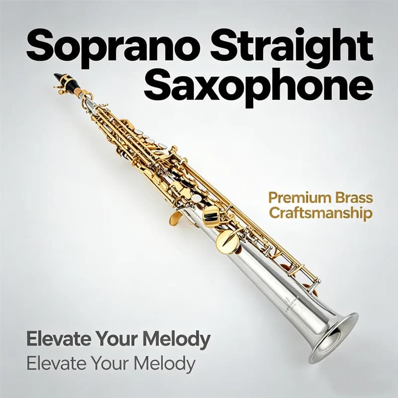 Made in Japan Soprano Saxophone WO37 Silvering Gold Key With Case Sax Soprano Mouthpiece Ligature Reeds Neck
