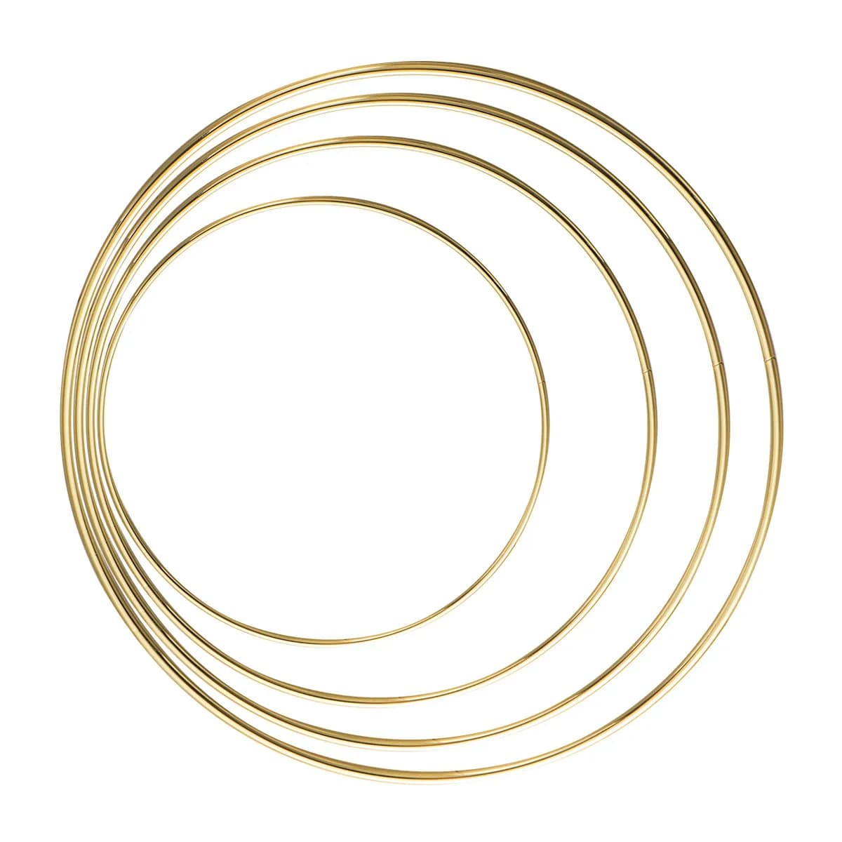 4Pcs Dreamcatcher Metal Rings Set Sturdy Smooth Surface Different Sizes Perfect DIY Dreamcatcher Hoop Macrame Plant Hanger Home