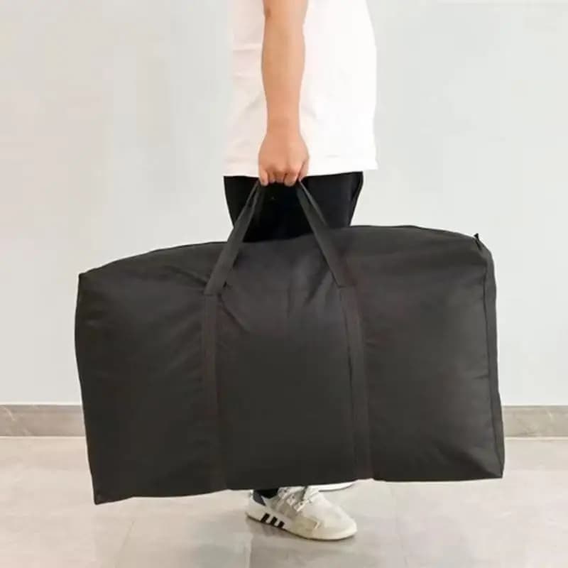 1 Pezzo Borsa Extra Large Impermeabile per Traslochi, Lavanderia e Shopping, in Tessuto Non Tessuto, 80*48*25cm, Strumento per Organizzazione e Imballaggio Domestico