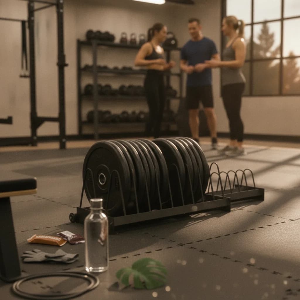 Weight Plate Storage Rack with Wheels Mobile Weight Plate Rack Long-Lasting Slim for Gym Owners, Fitness Center