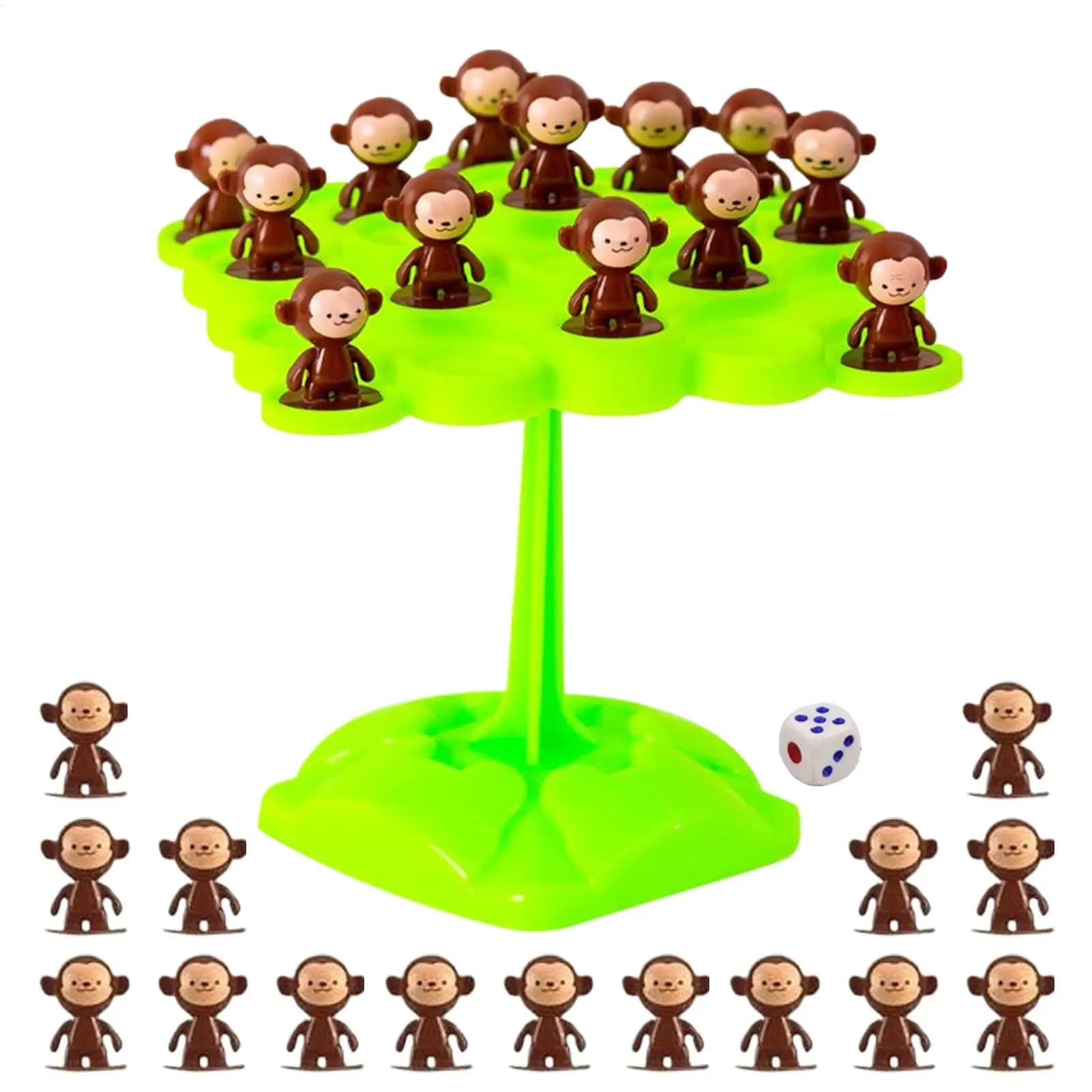 Gioco di Equilibrio a Forma di Scimmia su Albero, Giocattolo Educativo per Bambini, Gioco da Tavolo Interattivo Genitore-Figlio, Materiale per Scuola Materna e Prescolare