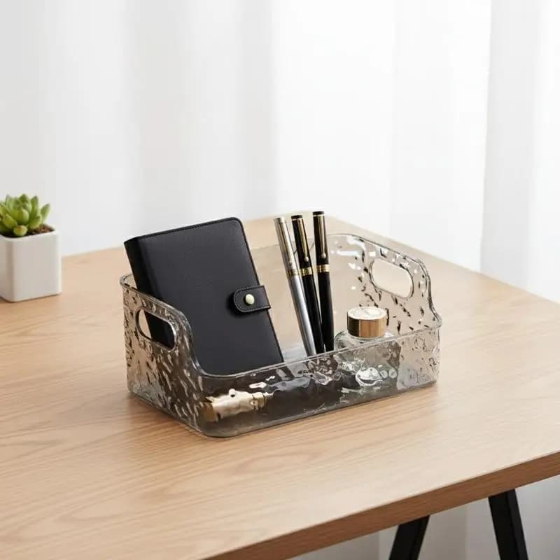 Acrylic Cosmetic Organizer Stackable Clear Storage Box for Skincare and Makeup