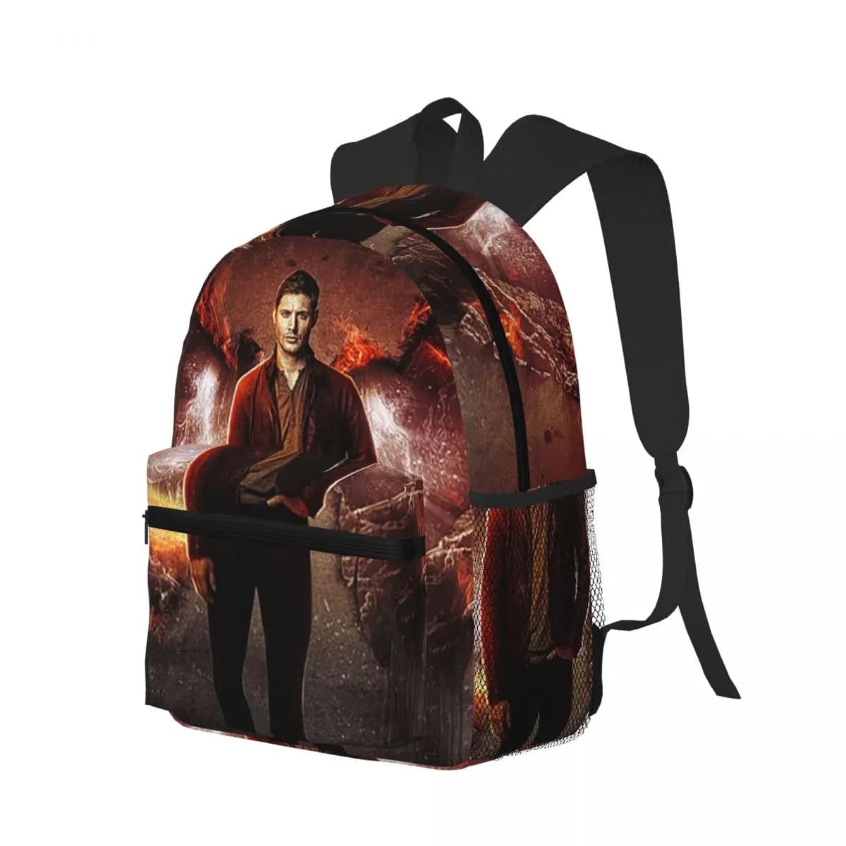 Zaino da studente Supernatural Dean Winchester, borsa da scuola, zaino da viaggio per escursioni, per uomo e donna, borsa a tracolla