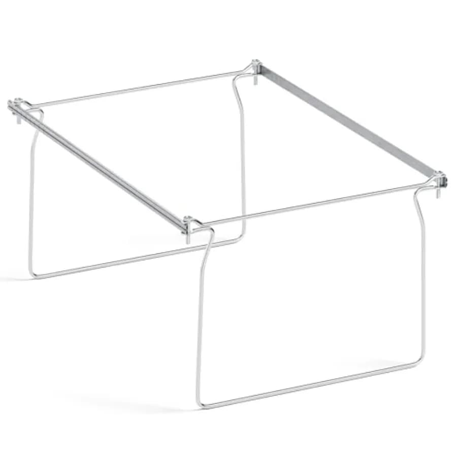 Organizzatore per Cassetti Portadocumenti, Telaio per Cartelle Sospese Formato Letter, Guide Regolabili per Archivio da 13,5 a 17,5 Pollici, Set