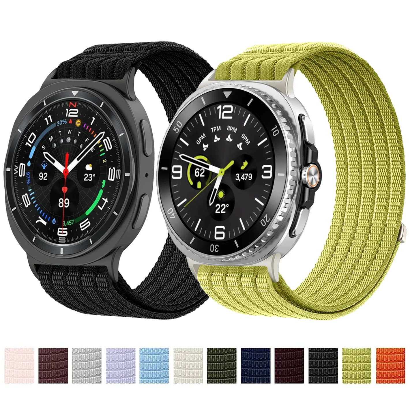 Sport Nylon Loop Strap For Samsung Galaxy Watch 8 44mm 40mm Breathable Wristband For Galaxy Watch 8 classic 46mm Bracelet Correa
