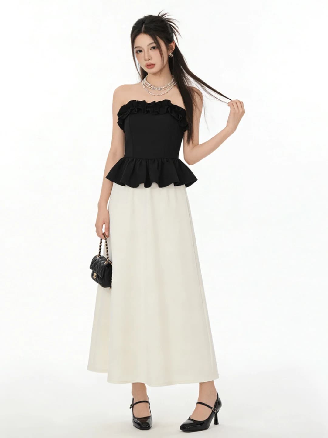 Elegant High Waist Fish Tail Midi Skirt Women's Korean Style Gentle Wind Age Reduction Slimming Spring Half Body Skirt