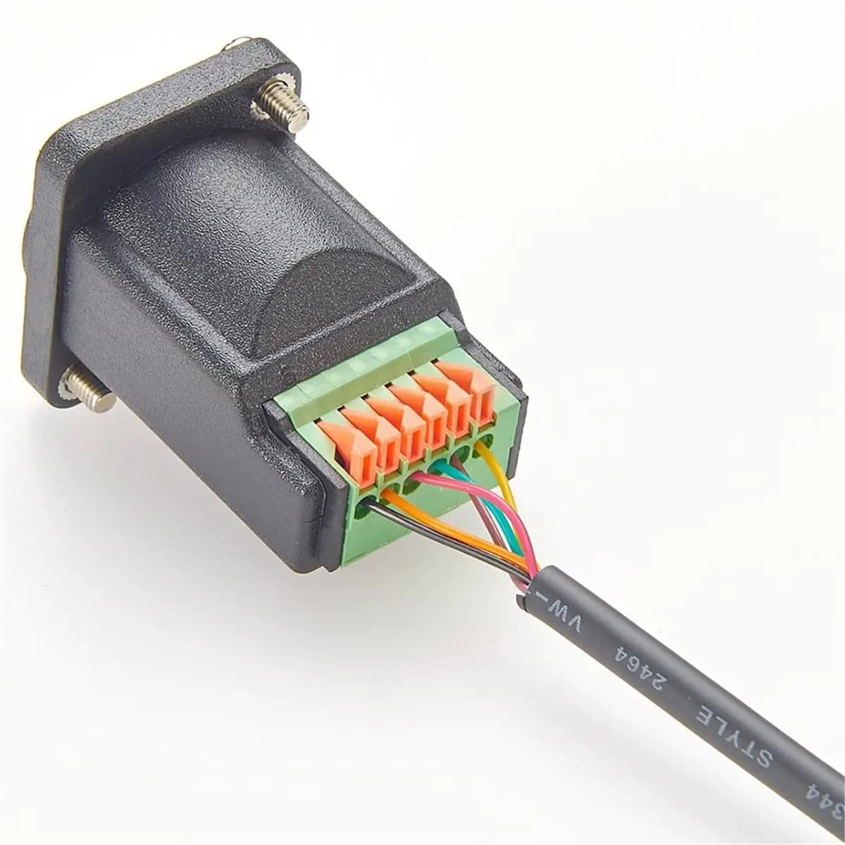 NEW FACTORY~RJ12 6P6C Female Panel Mount 6 Pin Terminal Block Adapter Bulkhead D-Type Module RJ12 6P6C Flange Mount Connector