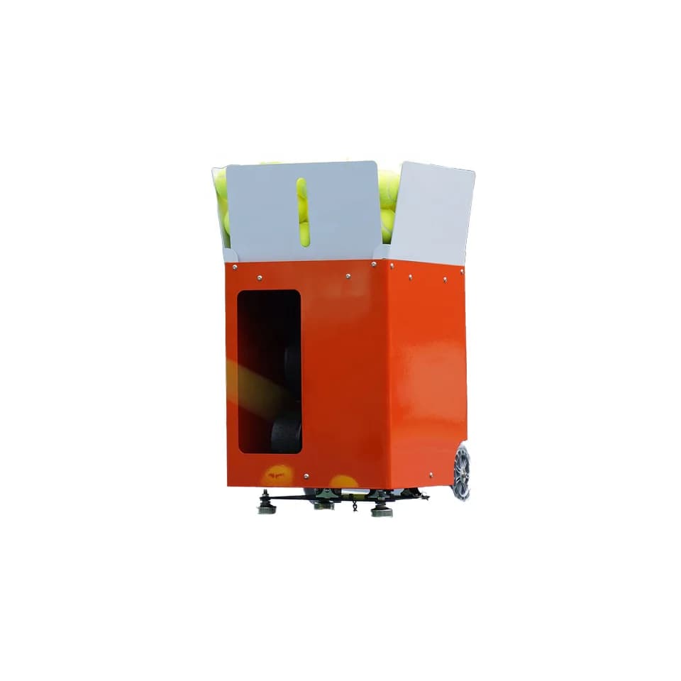 Autentica macchina da allenamento per tennis portatile professionale Materiale ABS Attrezzatura per palline da tiro con controllo APP