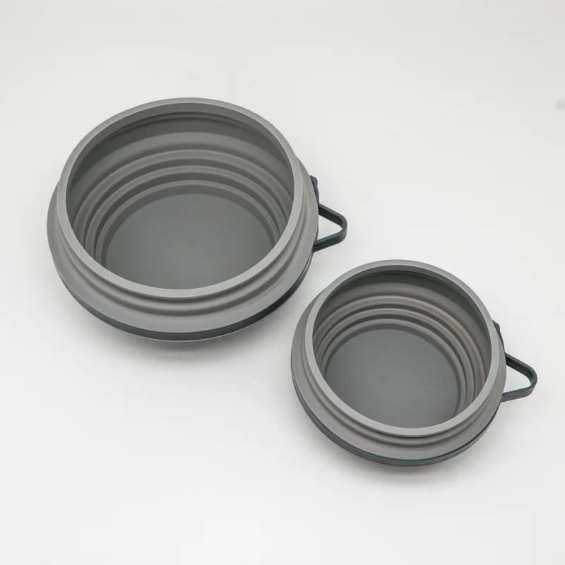 Pet Folding Silicone Bowl Outdoor Travel Portable Food Water Container Dogs Feed Supplies Bowl With Cat
