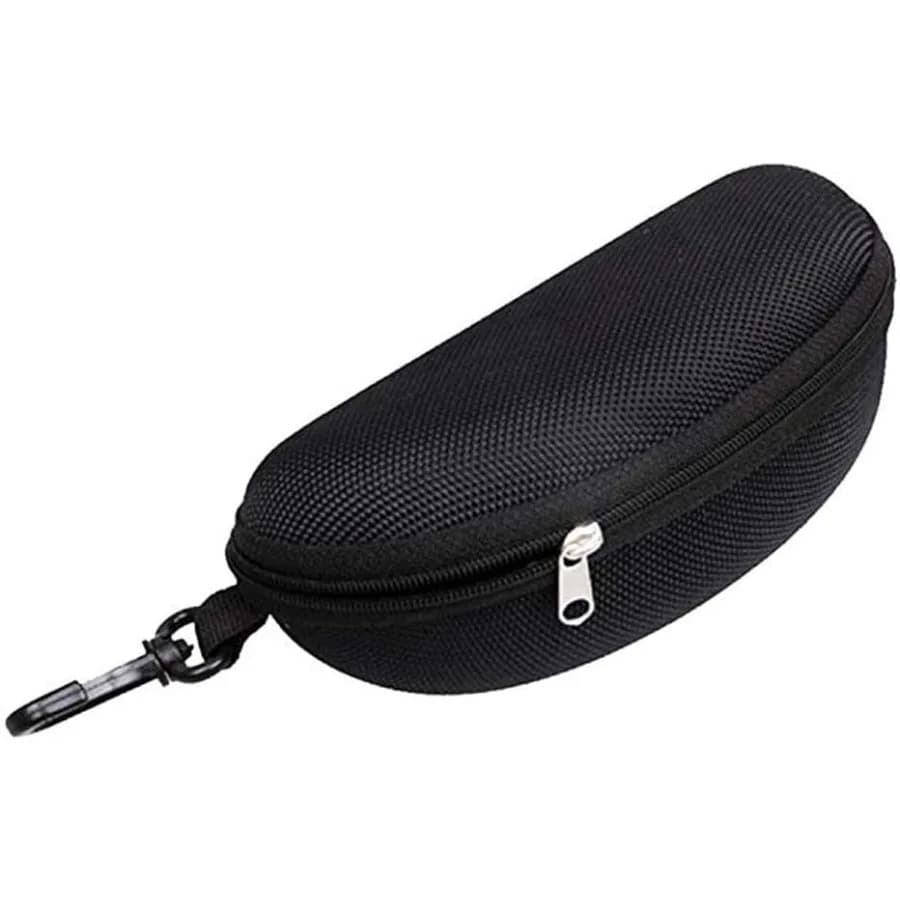 Swim glasses case - Portable rigid zipper box with sunglasses clip/view glasses/accessories for swimming equipment