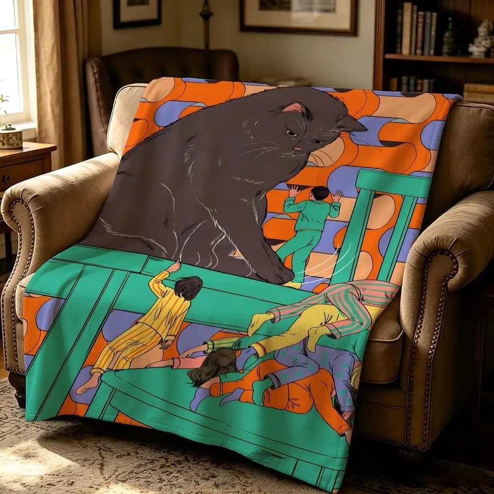 artist M-Maria Jesus Contreras-s Throw Thick Comfort Flannel Quilt, Multi-scene Use Indoor Outdoor Daily Nap