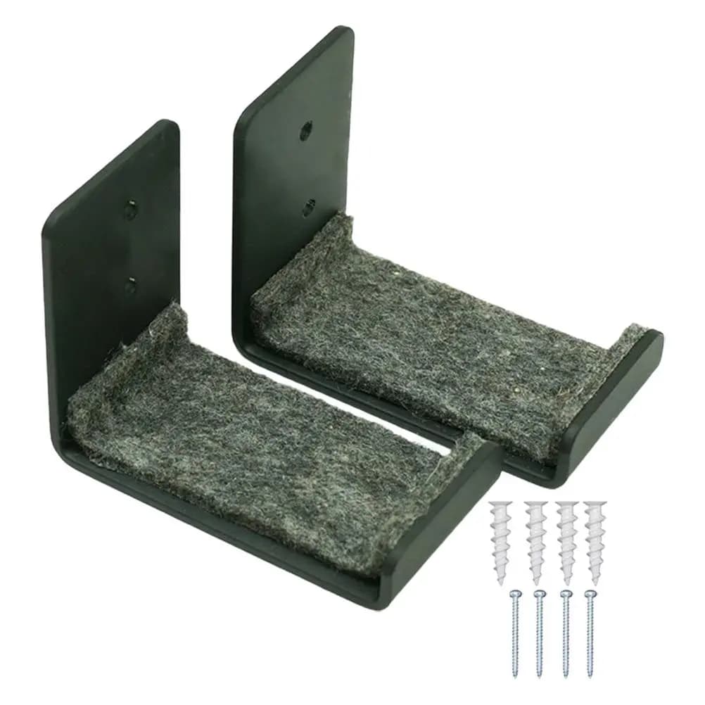 Supporto da parete in metallo per snowboard, 2 pezzi, salvaspazio, robusto, per sci, skateboard, pattini da ghiaccio, per garage e uso domestico
