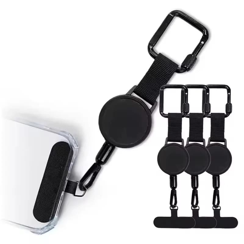 Retractable Anti-theft Phone Support Mobile Phone Case Smartphone Case Safety Cable with Belt Clip Mobile Phone Case