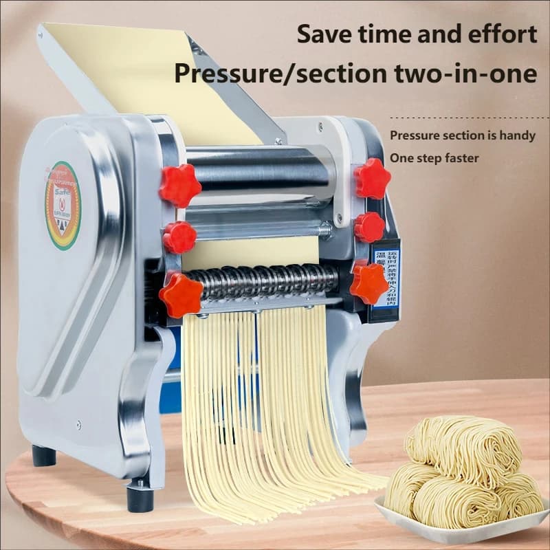 Macchina Commerciale Automatica Elettrica per Stendere la Pasta, Macchina per Fare la Pasta, Rullo per Impasto, Tagliatrice per Pasta, Macchina Automatica per Pasta Calda