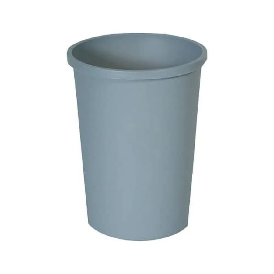 Contenitore per Rifiuti Rotondo Senza Contatto, Bidone della Spazzatura in Plastica da 11 Galloni per Cucina e Ufficio, Grigio, Funzionamento Senza Mani, L
