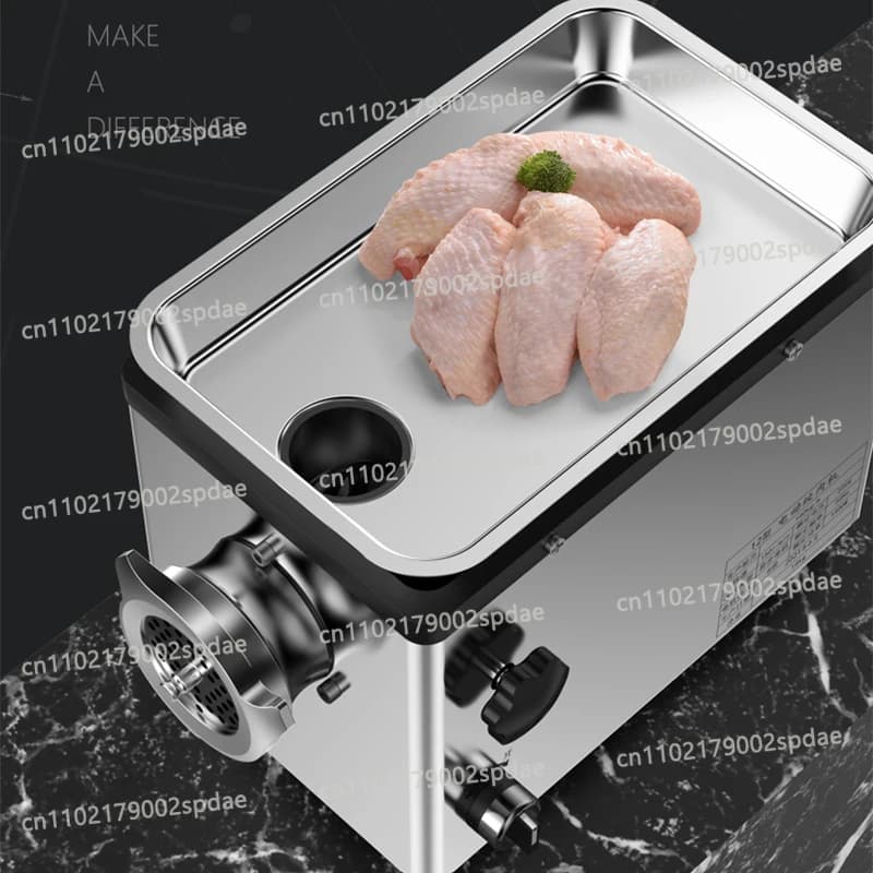 Food Processor Electric Meat Grinder Blender Consumer And Commercial Stainless Steel Meat Grinder Household Appliances 1300W