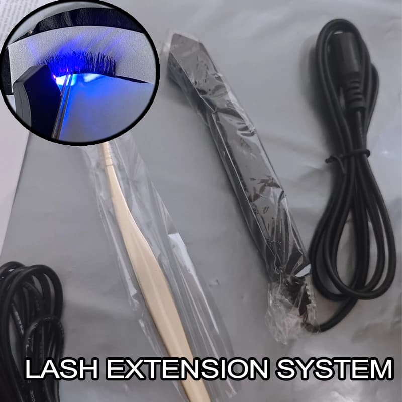 3.5 W Lamp for false LED eyelashes UV portable, UV glue purple light caliper lamp fast curing clamps Eyelash lamp