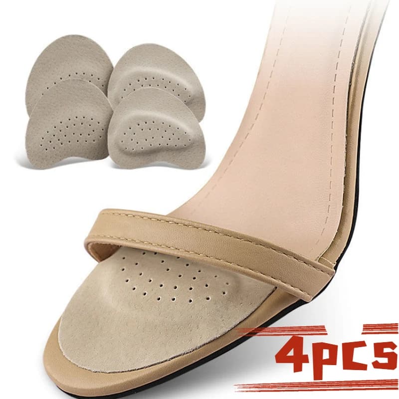 4 Pezzi Solette per Scarpe con Tacco Alto da Donna, Mezze Solette Antiscivolo che Riducono il Frizione e il Dolore, Cuscinetti per la Cura dei Piedi