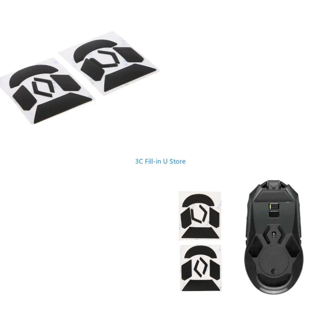 G8TA Mouse Skates Pads 2 Pack Rounded Curved Edges Mouse Feet Stickers Replacement for G903 Mouse