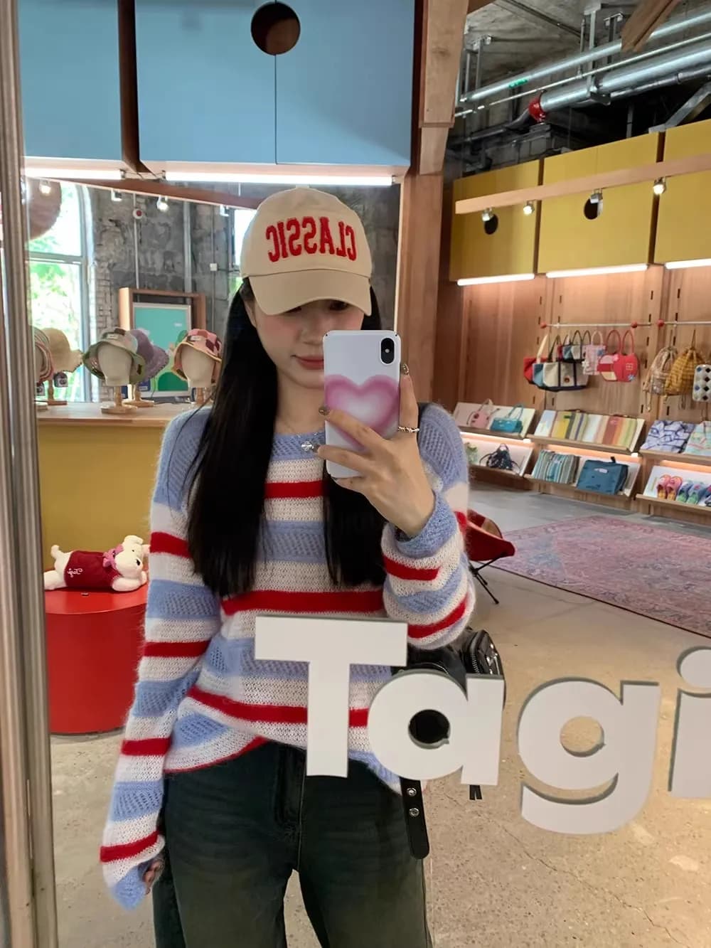 2025 Winter Women's round Neck Long Sleeve Sweater Comfortable Loose Fit Hoodie Warm Striped Print Top with Short Skirt Pants