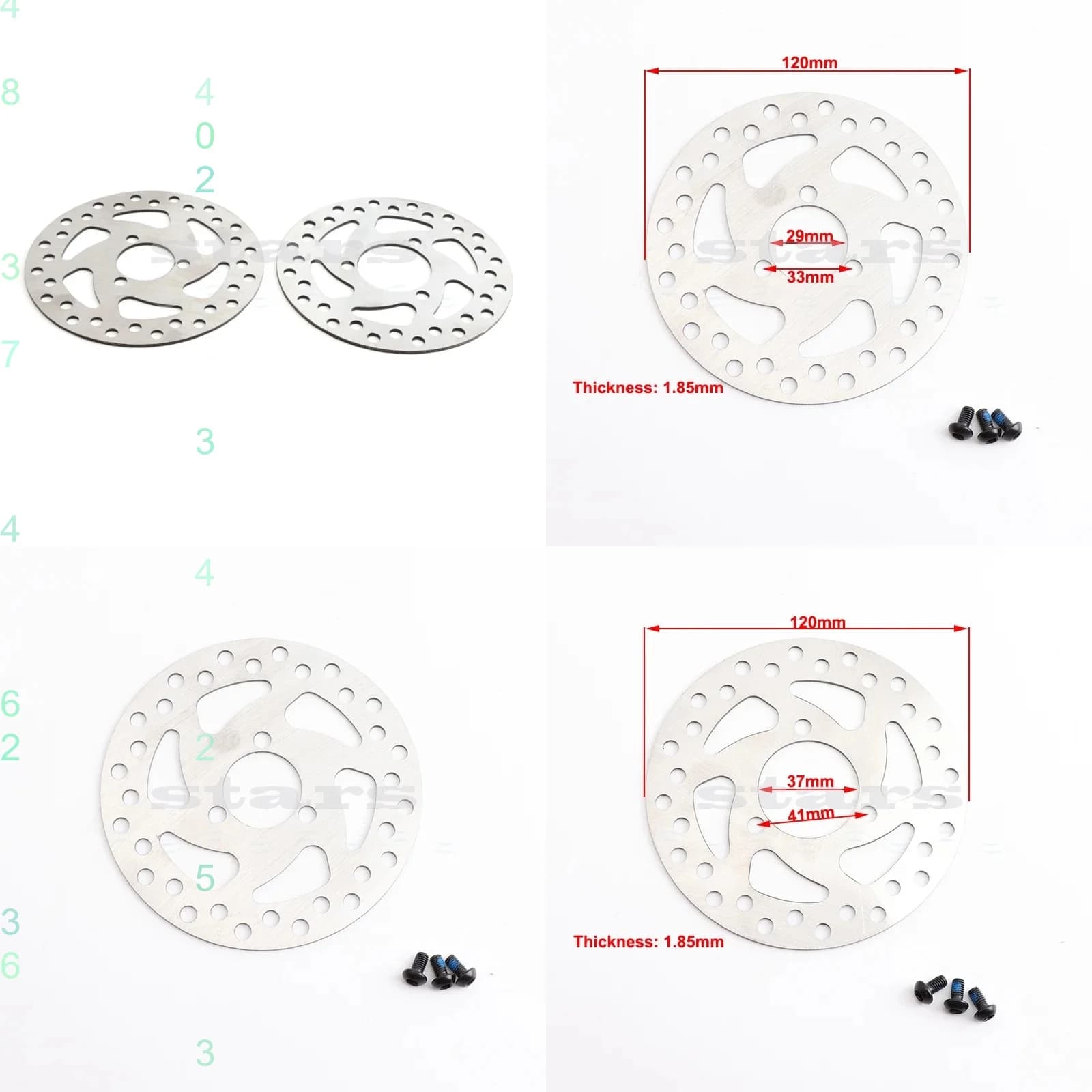 Electric Scooter Brake Disc Rotor 120mm Enhance Replacement Part for Scooter Accessories