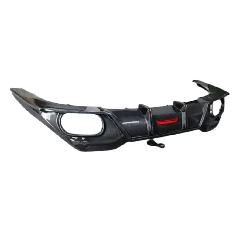 Diffusore Posteriore in Fibra di Carbonio Stile TD con Luce, Spoiler Paraurti Posteriore, Kit Carrozzeria per Serie B 840i G14 G15 2019-2022