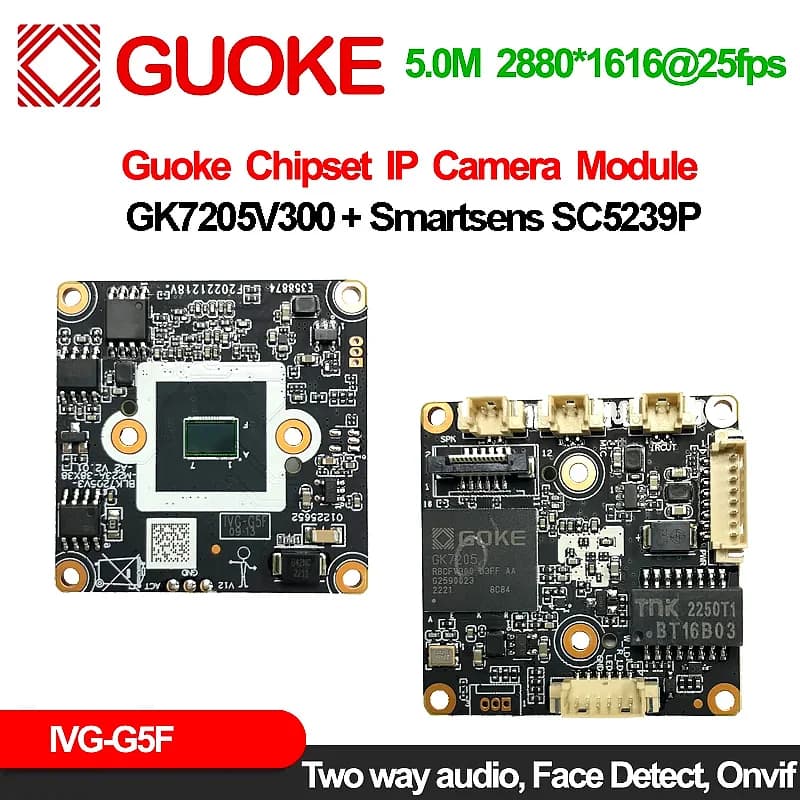 Modulo Xm 5Mp Ipc G5F Smartsens Sc5239P Goke muslimate Webcam Motion Detection Rtsp Onvif videosorveglianza con telecomando