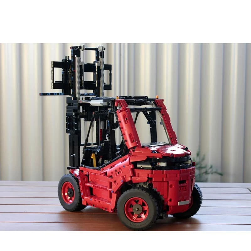 MOC-125253 Trasporto di carico Carrello elevatore Building Blocks Modello 2604 PartsMOC Creativo Ragazzi Bambini Compleanno Building Blocks Regali del giocattolo